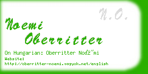 noemi oberritter business card